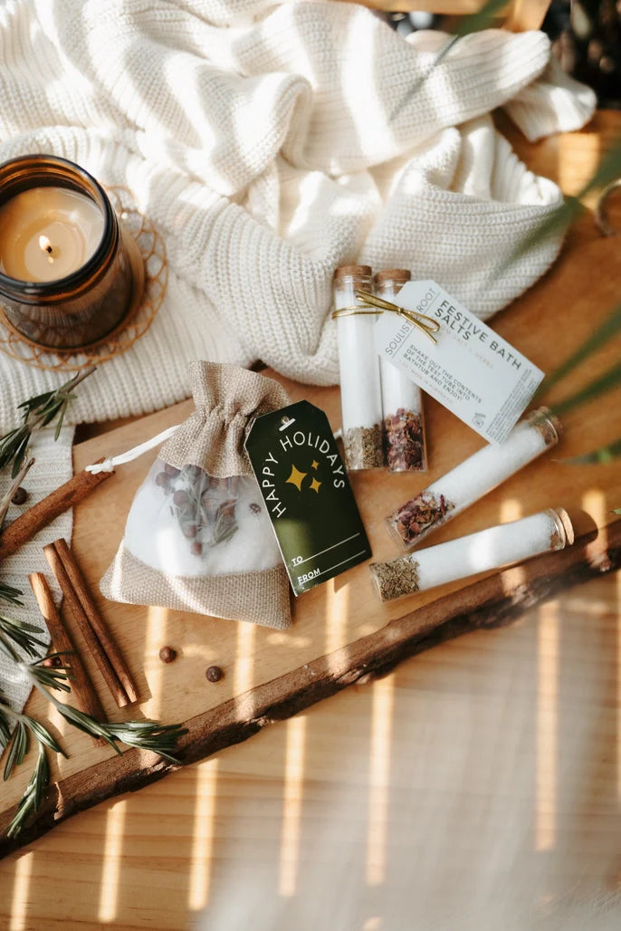 Festive Bath Soaks -Stocking Stuffers & Christmas Ornaments