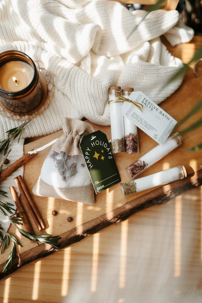 Festive Bath Soaks -Stocking Stuffers & Christmas Ornaments