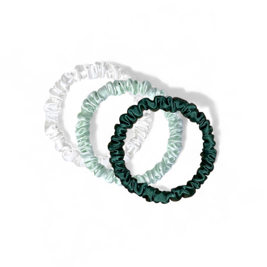 Skinny Silk Scrunchie Box - Pine Pack